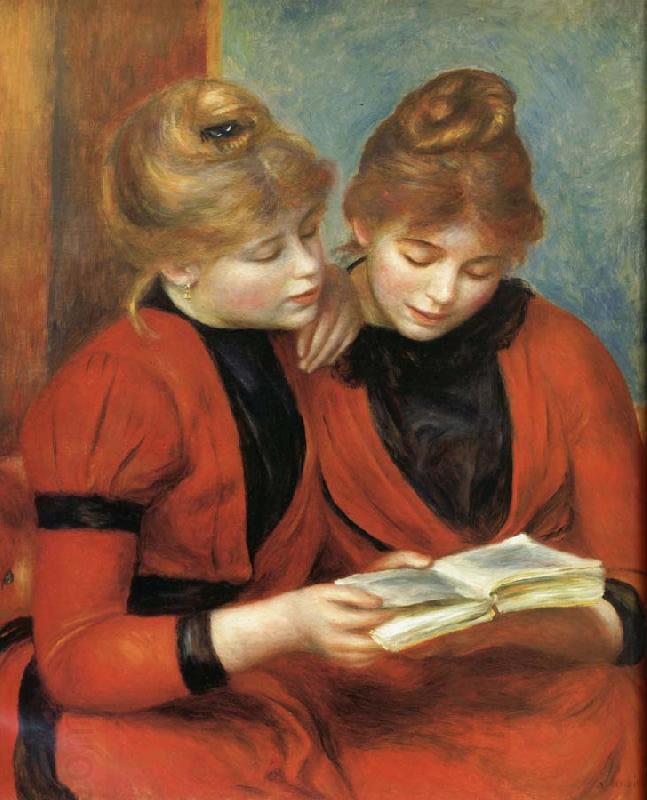 Pierre Renoir Young Girls Reading China oil painting art